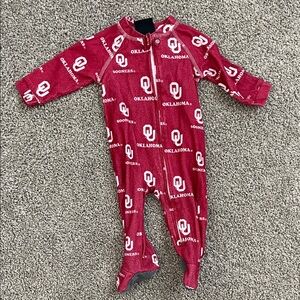 Oklahoma Sooners Baby One Piece Footies